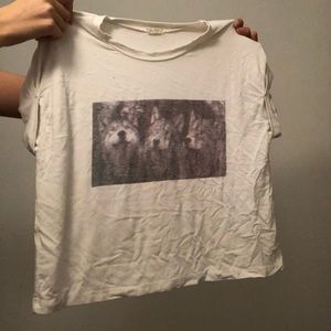 Brandy Melville Wolf Graphic Tee